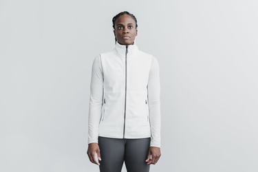 Nobull Arctic Women's Vest White | Australia (IP6387)